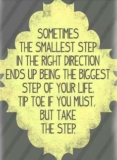take the step